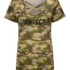 Ladies NASCAR Camo Criss Cross T-Shirt
