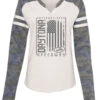 Ladies Daytona Camo Americana T-Shirt