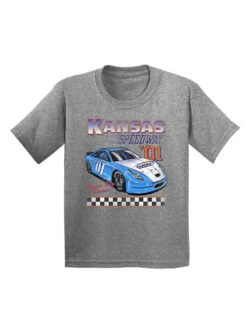 Youth Kansas Retro Car T-Shirt