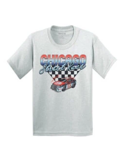 2023 Chicago Street Race Youth Checkered T-Shirt