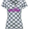 Ladies Daytona International Speedway Checkered T-Shirt -Fashion Clothing Sales DAY9LT0035