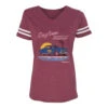 Ladies Daytona Retro Car Jersey T-Shirt -Fashion Clothing Sales DAY9LT0055