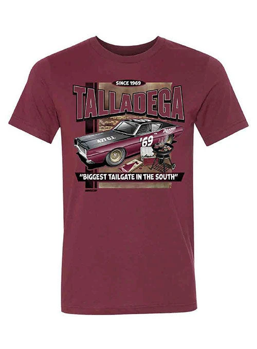 Talladega Retro Car Tailgate T-Shirt -Fashion Clothing Sales TAL9MT0034